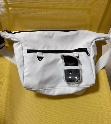 bagsmart日系斜挎包男机能斜跨单肩包...