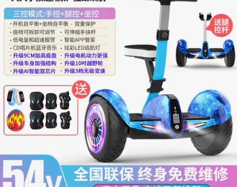柏思图智能坐骑平衡车儿童6一12电动成年2...