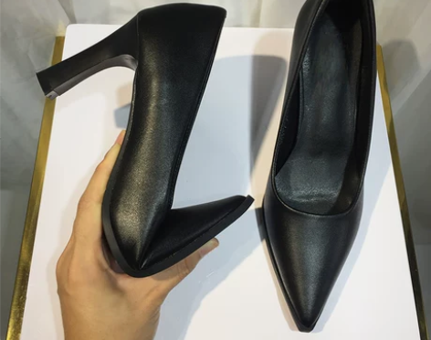 工作鞋女黑色职业气质久站软底舒适上班鞋软