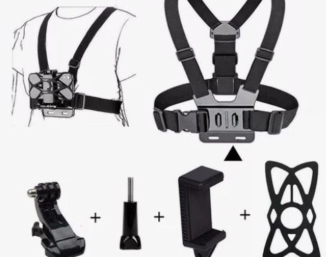 全新gopro运动相机配件胸带固定手机夹搭...