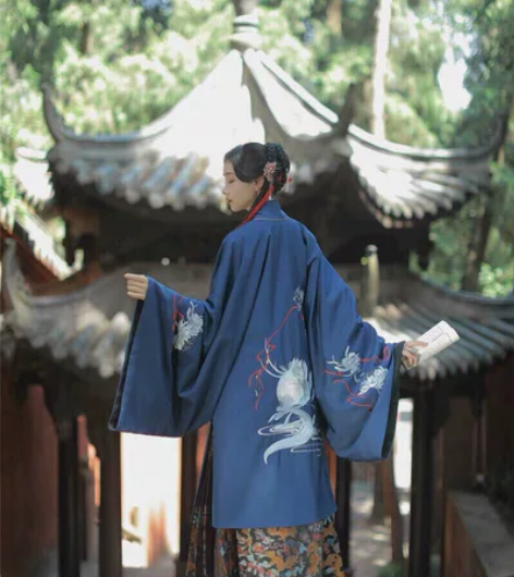 出/换 兰若庭 乘黄披风 明制汉服 绣花 ...