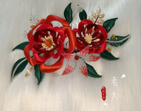 一物一拍 原创缠花禁止抄袭 汉服旗袍敬酒服...