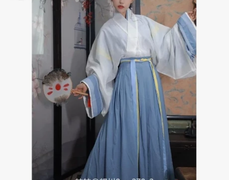 五五年汉服霜，晋制l码，仅试穿，发货前会清...