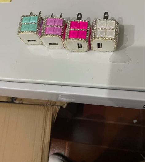 特价全新 适用苹果手机充电器奢华水钻 充电...