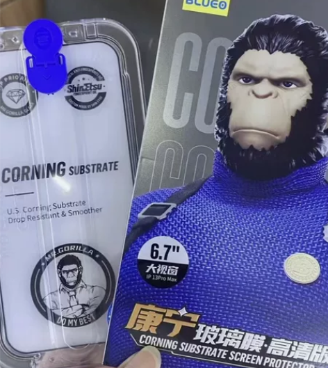 【全新包邮】蓝猩苹果高清正品钢化膜批发价蓝...