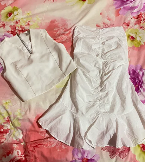 抹胸鱼尾裙背心 抹胸裙，全新未穿，小个子入...