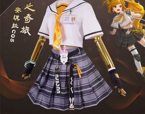 王者荣耀cos服安琪拉时之奇旅漫画少女jk...