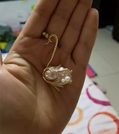 全新阿飘天鹅款，珍珠出坑，这个买了一直放着...