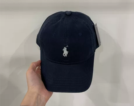 闲置保罗polo纯棉休闲百搭帽子弯檐棒球帽...