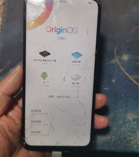 vivo  s1pro配置6+256，外屏...