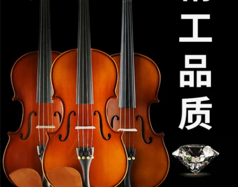 浩成进口实木小提琴手工儿童成人初学者专业级...
