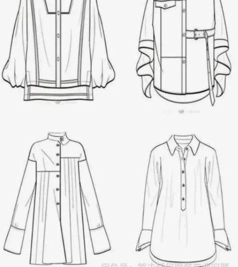 服装设计与工艺款式图，ps，ai:cdr有...