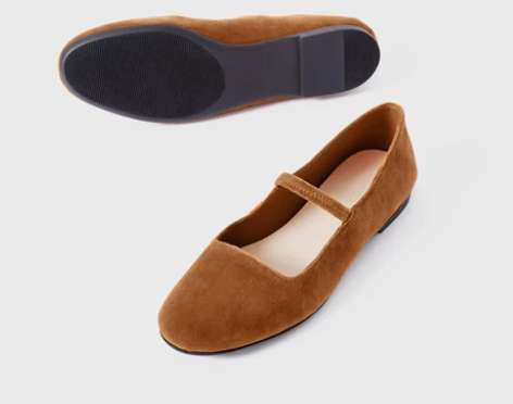 芭蕾舞平底鞋，真皮早春赫本风单鞋浅口玛丽珍...