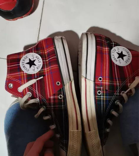 匡威帆布鞋 42.5码买大了一概售出非真假...