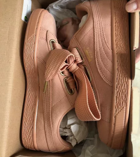 烽火体育puma板鞋 粉色 suede36...