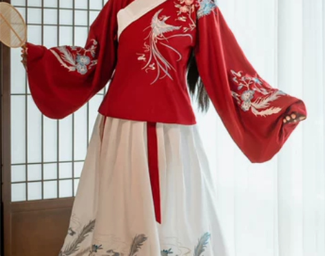 艺缕原创正品【鸾凤】交领汉服女琵琶袖明制袄...