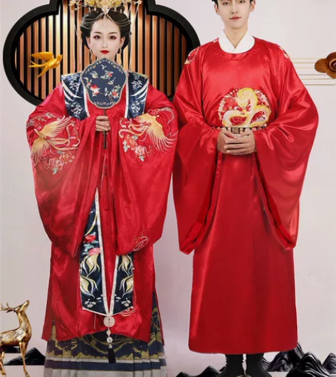 明朝婚服，女生95斤 158cm 衣服xs...