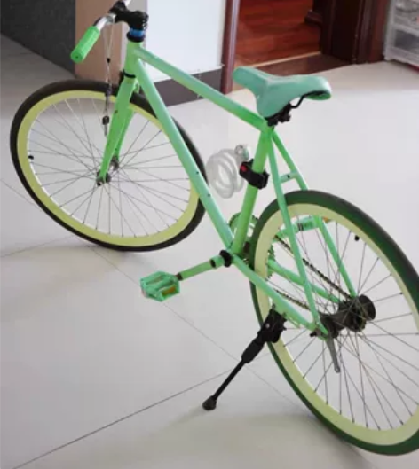 死飞 送车锁 全实拍，黄绿配色很清新，男女...