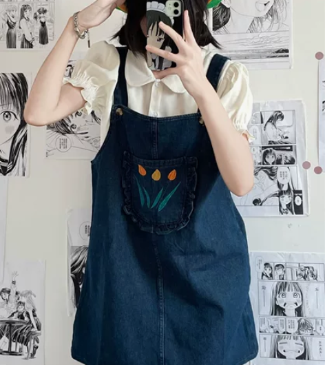 背带裙仅拍照 s码几乎全新翻斗花园日记S￥...