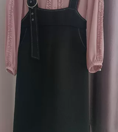 气质背带裙，秋冬新款，商场购入，高档面料买...