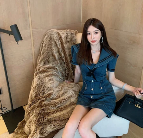 JOEY 王炸款【美貌出警】 海军风裙子收...