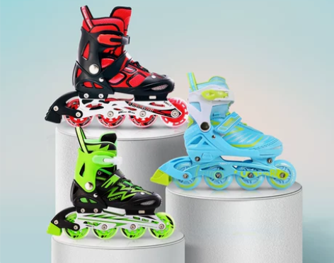 美洲狮直排轮滑鞋成人旱冰鞋男女溜冰鞋儿童全...