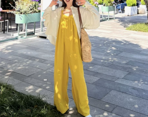 cml 姐妹它真好穿不卡当棉麻连体裤阔腿裤...