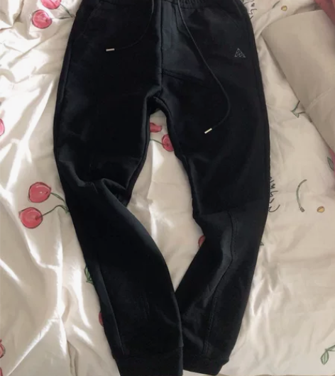 八成新男士acc品牌松紧腰加绒收口裤，腰围...