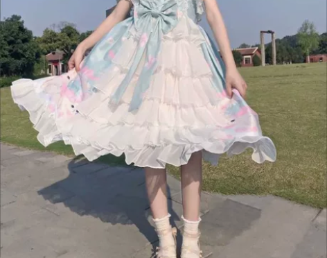 Lolita绿色裙 正品  白糖少女 感兴...