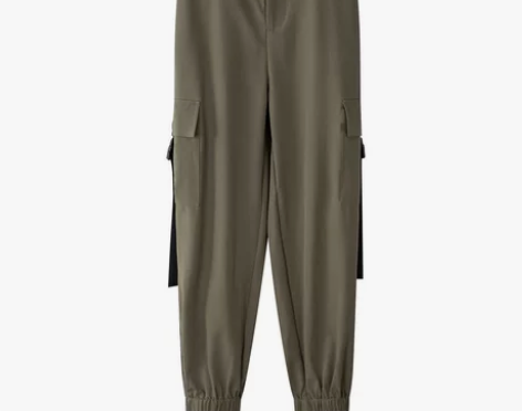 【焕新价】唐狮2019秋新款工装裤女宽松b...