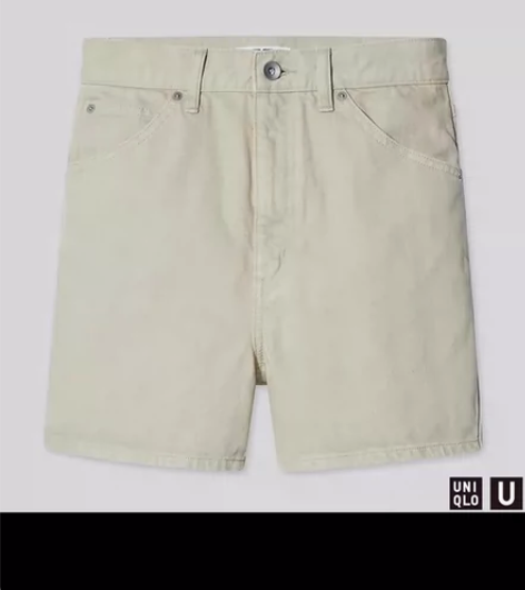 优衣库【合作款UNIQLO U】女装牛仔短...