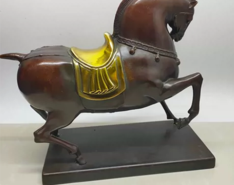 马到成功，马摆件 黄铜仿紫铜鎏金复古工艺 ...