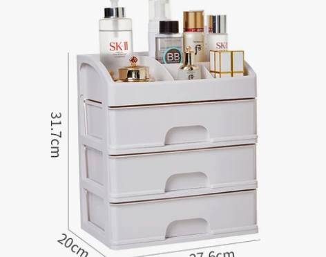 化妆品收纳盒家用桌面网红大容量宿舍置物架 ...