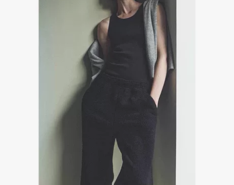 女修身版型弹力圆领背心黑色百分百全棉 s码...