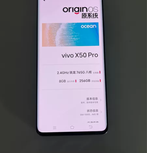 品牌：vivo x50 pro 容量: 8...