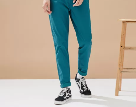 美特斯邦威休闲裤男士春秋装中低腰修身韩版长...