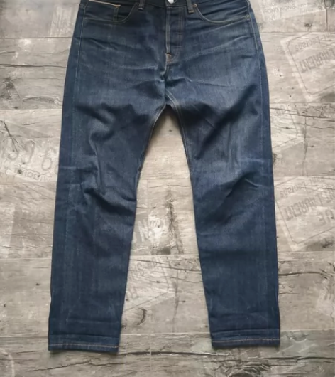 牛仔裤原牛重磅阿美咔叽风格牛仔赤耳包边原创...