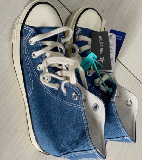 全新37码帆布鞋很好看,姐妹送的,但是不喜...