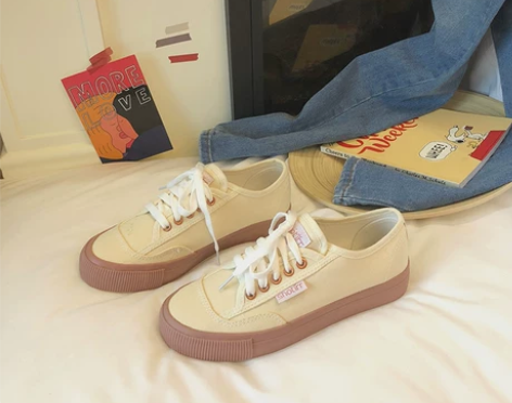 帆布鞋女学生韩版ulzzang春季新款山本...