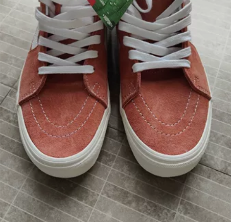 vans sk8 橘粉色 41码，专柜购入...