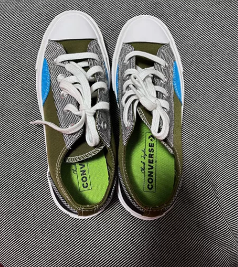 converse匡威鞋子 军绿色低帮板鞋 ...