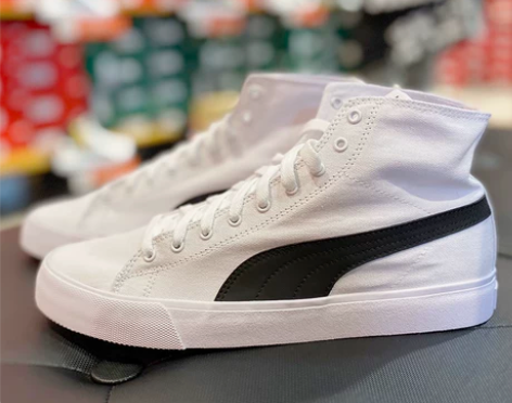 彪马鞋 男鞋高帮板鞋子2023年春季新款帆...