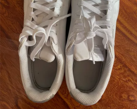 Puma小白鞋银尾美国代购8成新如图板鞋,...