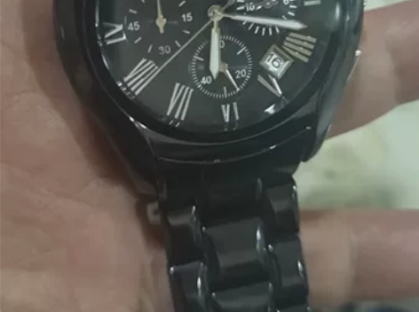 阿玛尼AR1400陶瓷手表，新旧成度看视频...