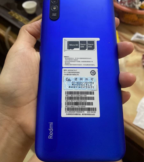 闲置小米红米9A手机4+64g，全新没怎么...