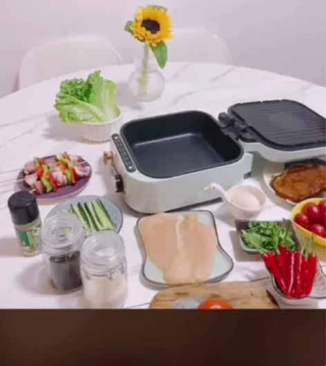 电饼铛加大烙饼家用双面加热加深电饼铛深盘煎...