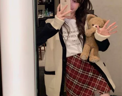 【包邮】15.9r！红格a字包臀裙！ 随意...