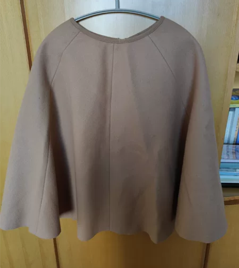 驼色毛呢a字裙xs码 长度合适150-15...