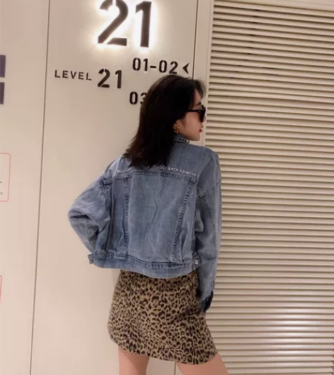 时尚单品，百搭高腰，显瘦性感豹纹A字裙，全...