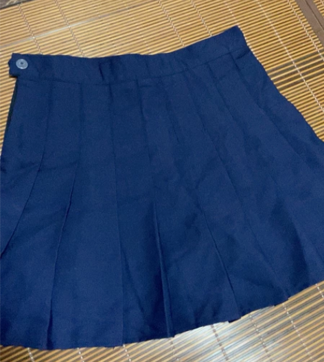 高腰a字裙春夏百褶裙女秋冬短裙学院风黑色显...